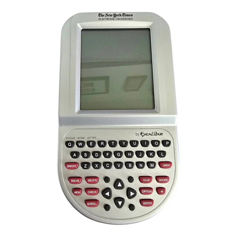 THE NEW YORK TIMES - Electronic Crossword Puzzle Hand Held Game - 500 Puzzles